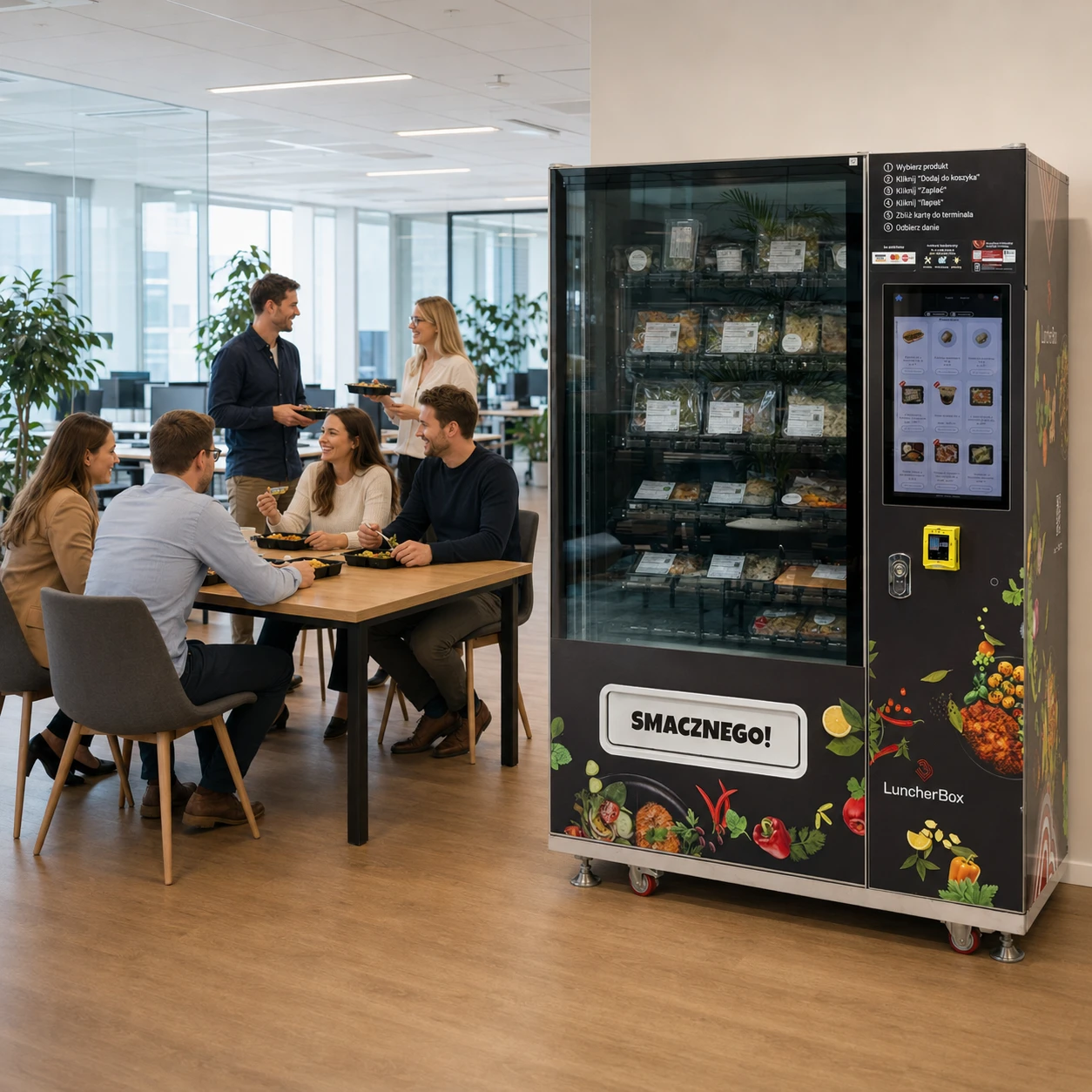 Automat LuncherBox w biurowcu