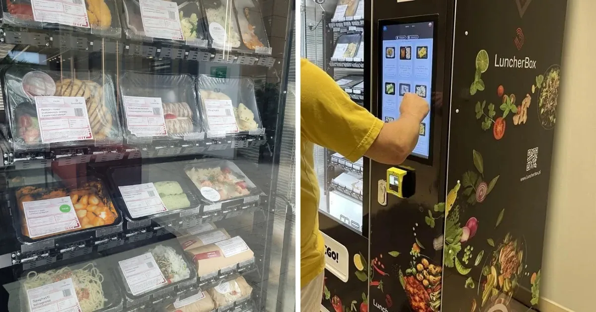 Automat z jedzeniem LuncherBox bez dofinansowania pracodawcy