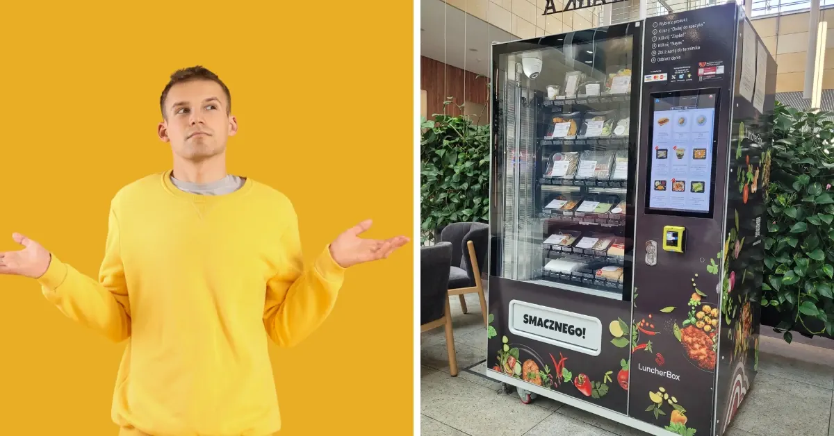 Automat z posiłkami regeneracyjnymi dla pracowników zmianowych