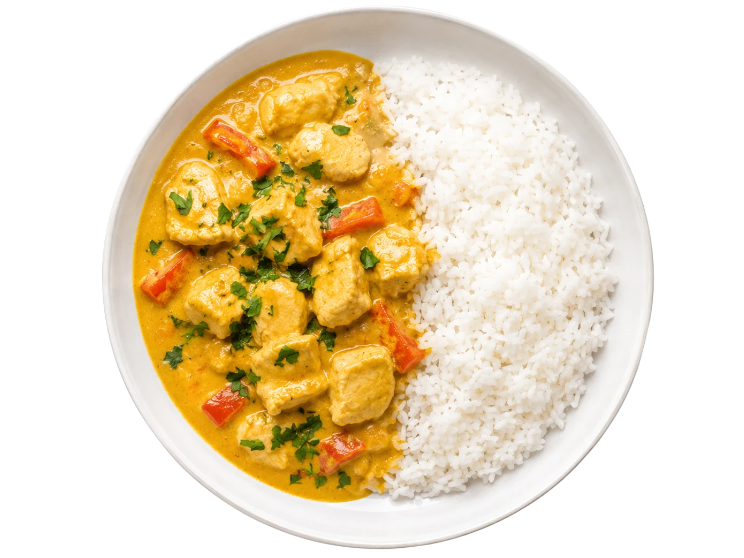 Kurczak curry z ryżem - danie LuncherBox