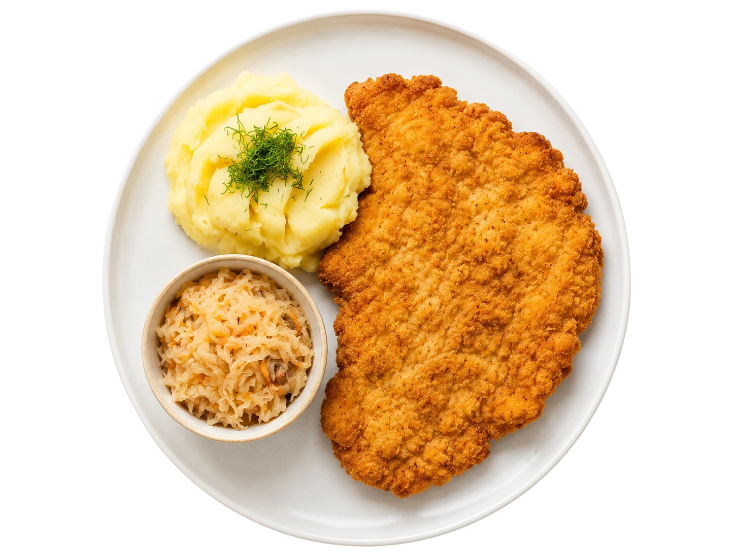 Kotlet schabowy z puree i kapustą - danie LuncherBox