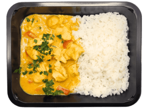 LuncherBox - menu - Kurczak curry z ryżem